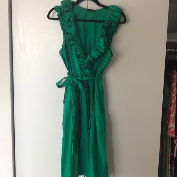 Max & Cleo Dresses & Skirts - Max & Cleo Kelly Green Faux Wrap Dress